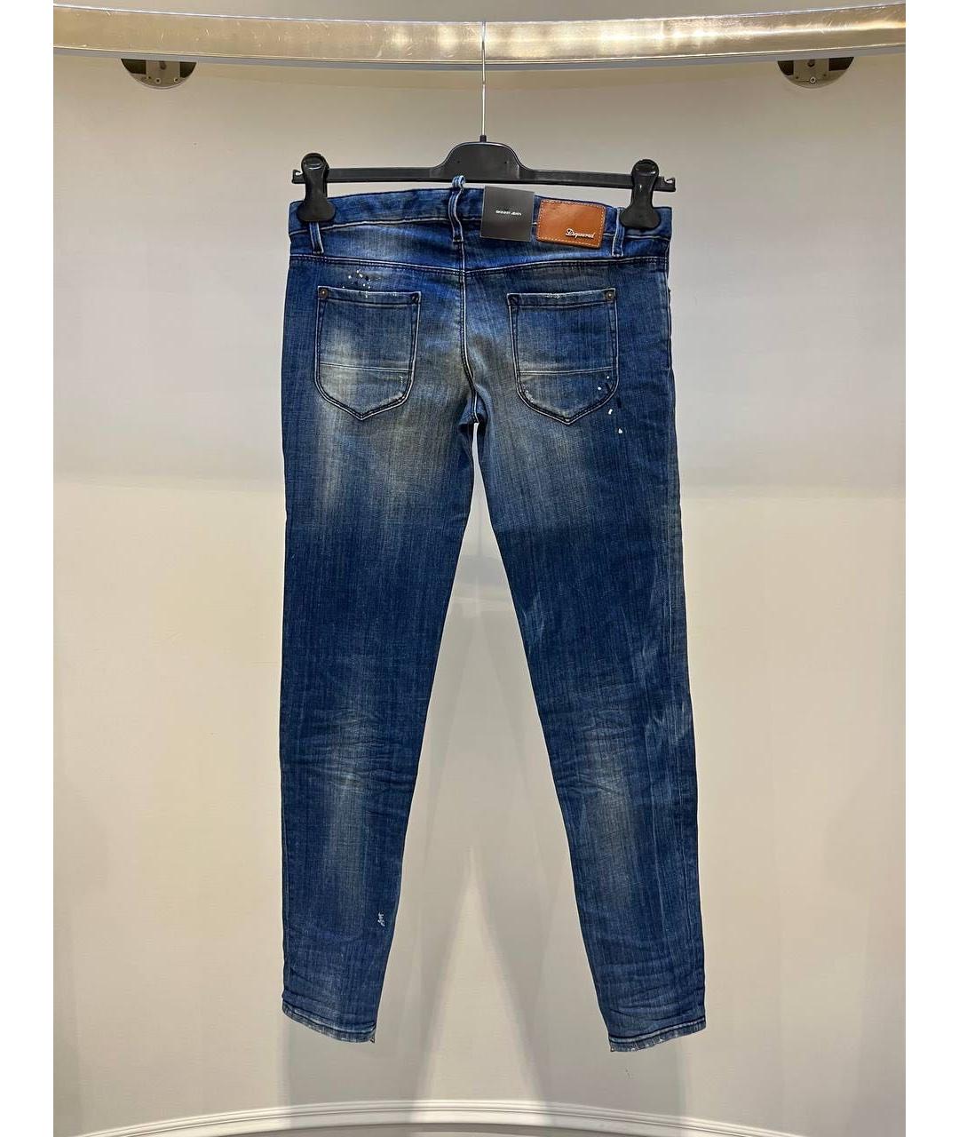 DSQUARED2 Синие джинсы слим, фото 2