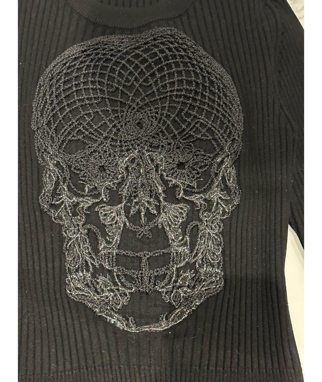 PHILIPP PLEIN Черный шерстяной джемпер / свитер, фото 2