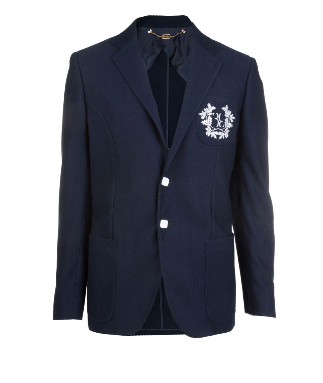BILLIONAIRE Темно-синий хлопковый пиджак, фото 1