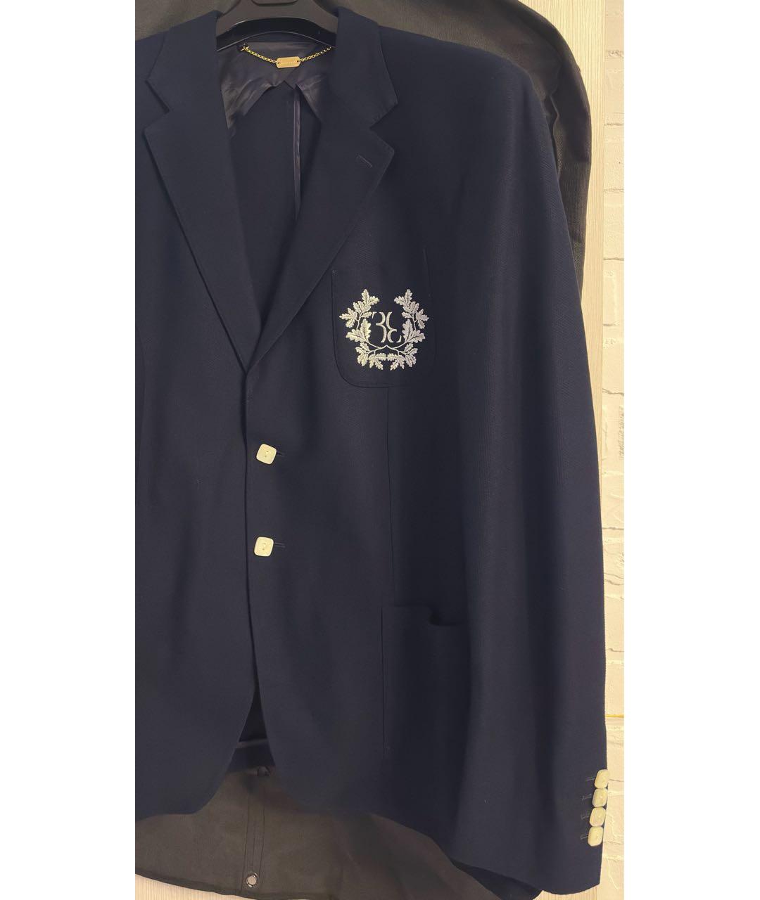 BILLIONAIRE Темно-синий хлопковый пиджак, фото 6