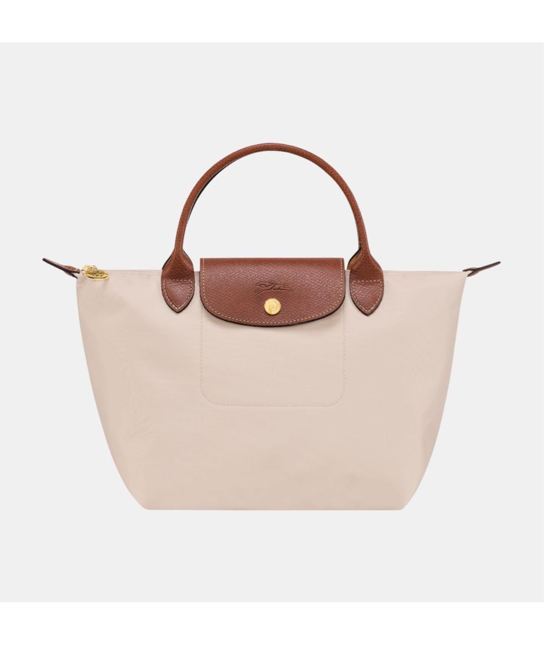 LONGCHAMP Белая тканевая сумка через плечо, фото 8