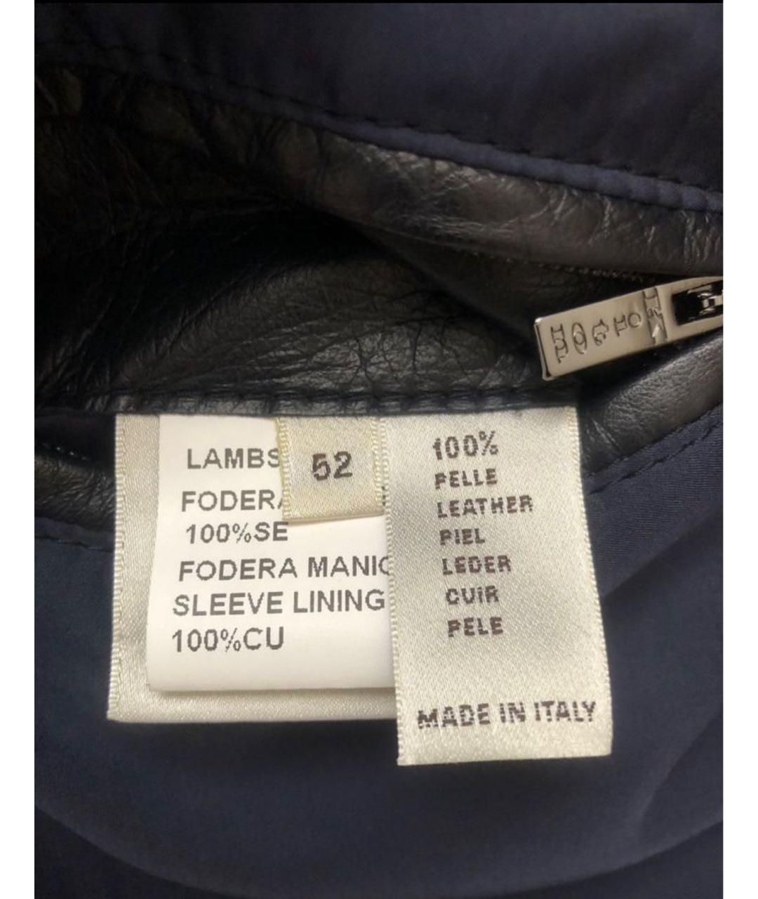 KITON Черная кожаная куртка, фото 6