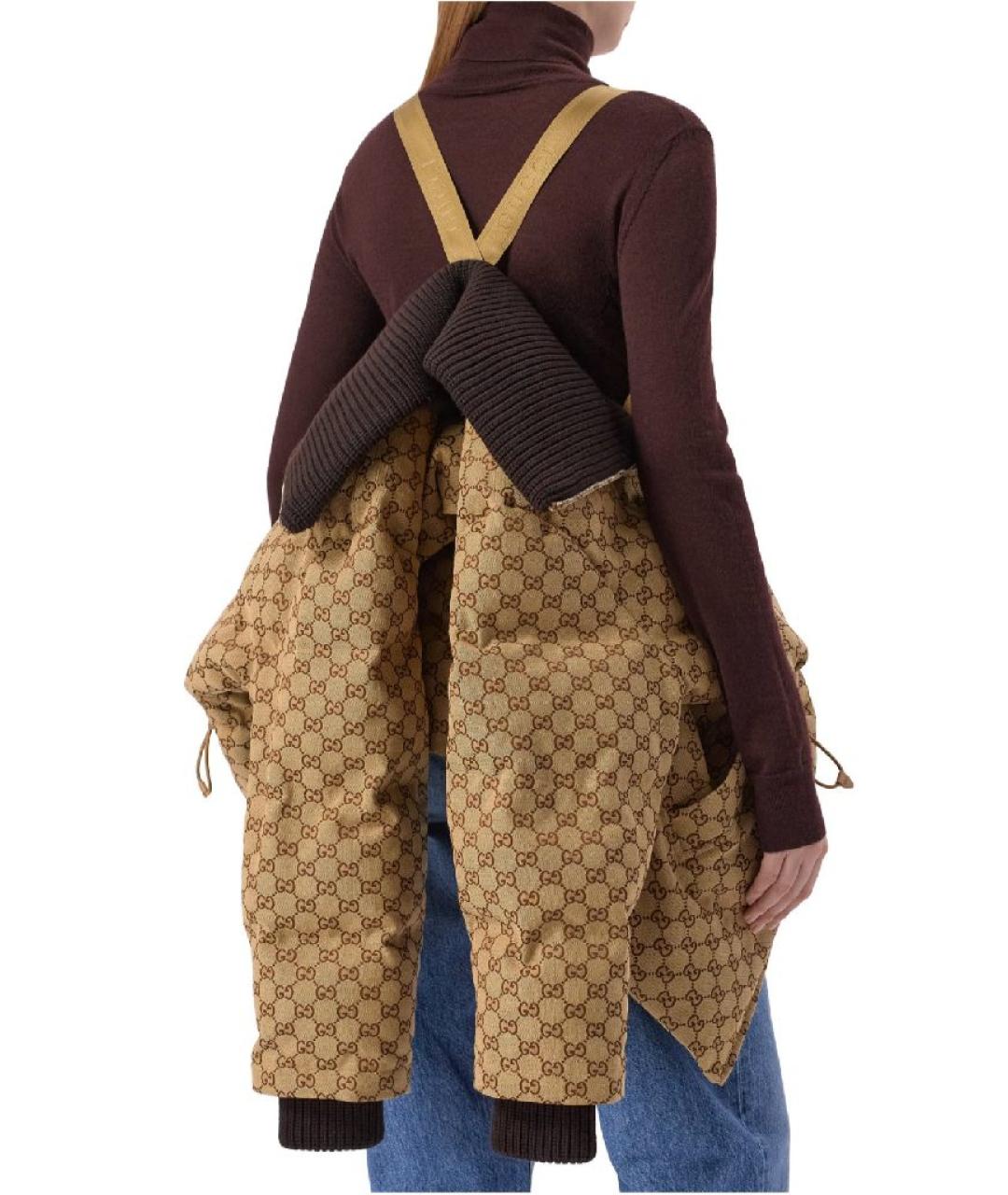 GUCCI Бежевая хлопковая куртка, фото 9