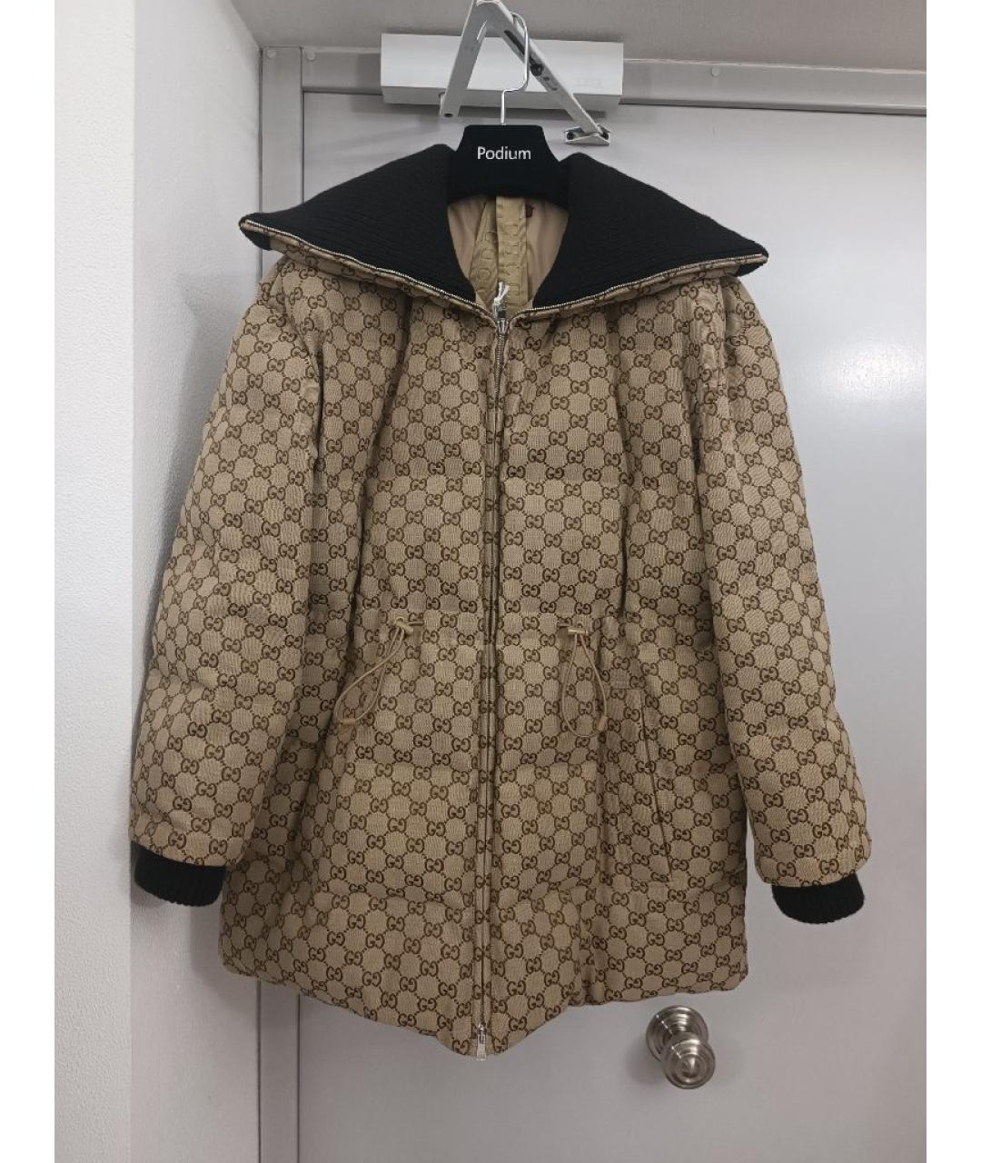 GUCCI Бежевая хлопковая куртка, фото 10