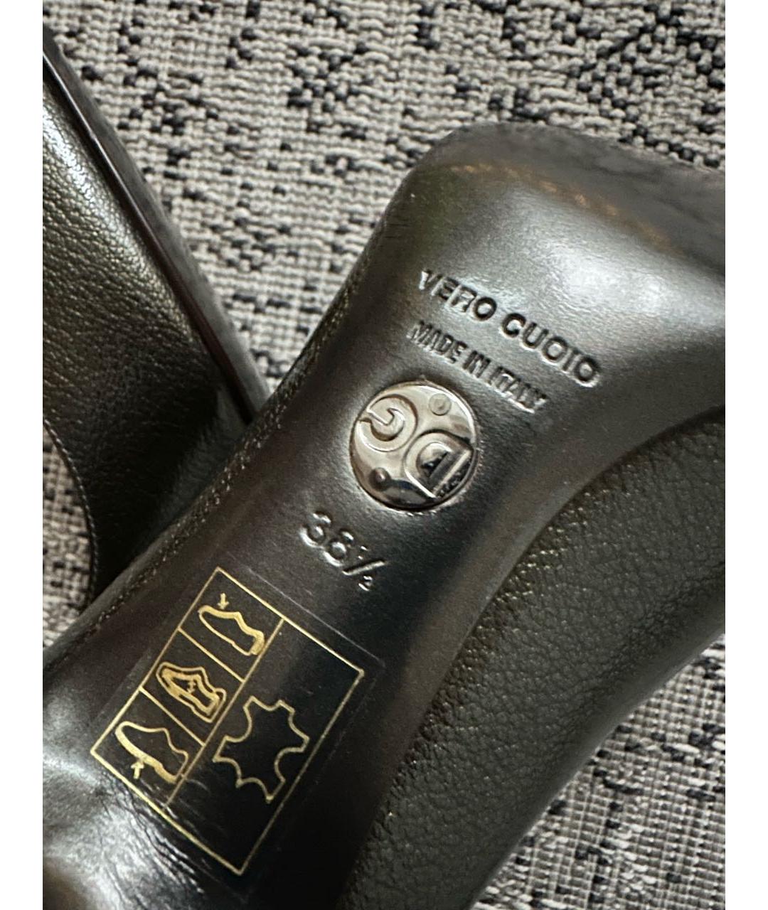 DOLCE&GABBANA Хаки кожаные туфли, фото 7