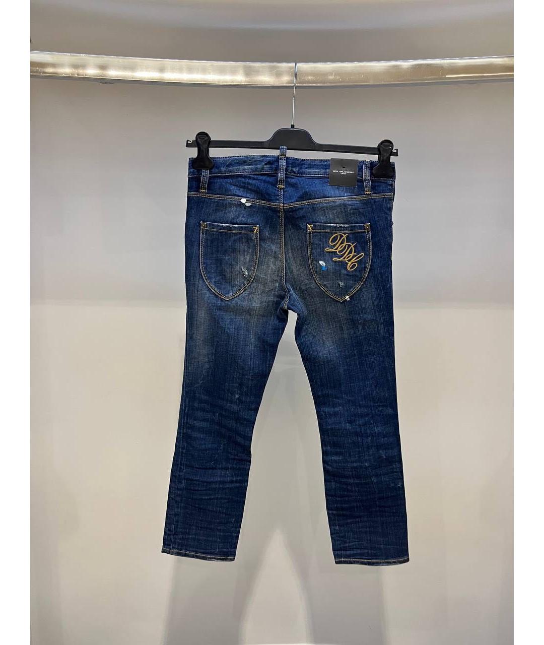DSQUARED2 Синие прямые джинсы, фото 2