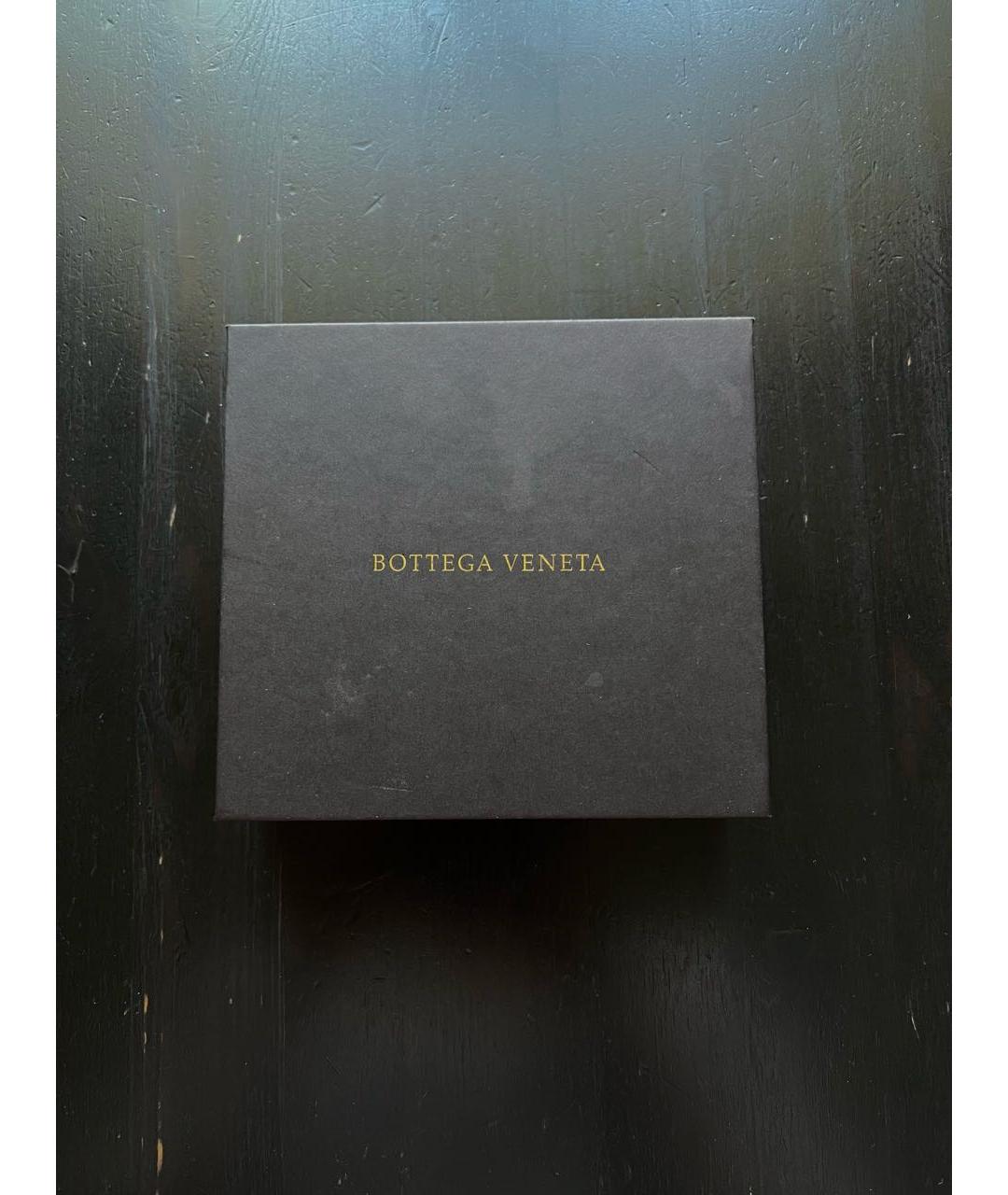 BOTTEGA VENETA Черный кожаный кошелек, фото 4