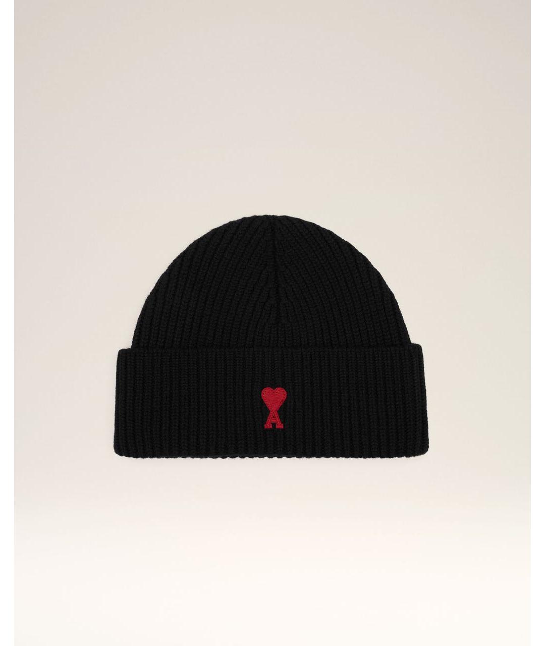 Ami Paris Черная шерстяная шапка, фото 8