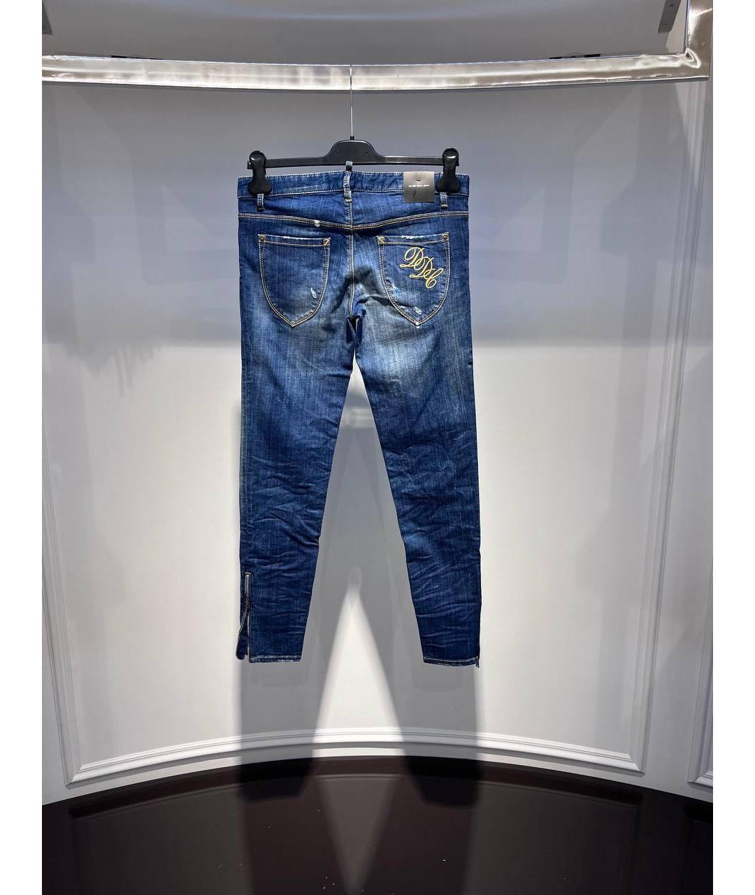 DSQUARED2 Синие джинсы слим, фото 2