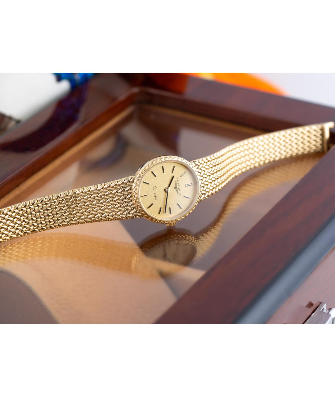 LONGINES Золотые позолоченные часы, фото 5