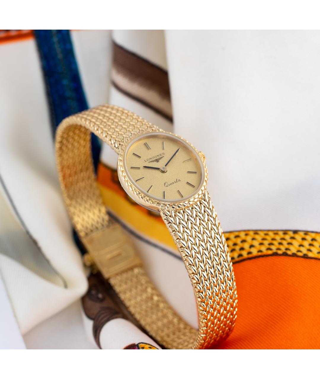 LONGINES Золотые позолоченные часы, фото 6