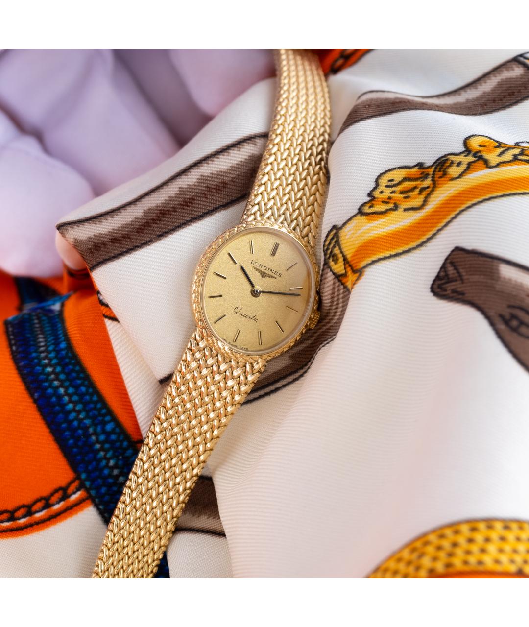 LONGINES Золотые позолоченные часы, фото 3