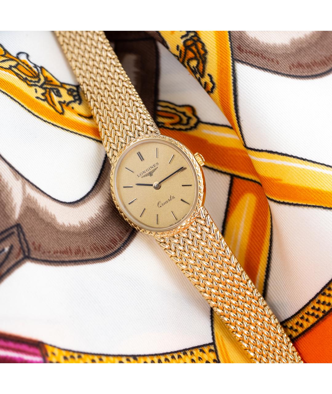 LONGINES Золотые позолоченные часы, фото 8