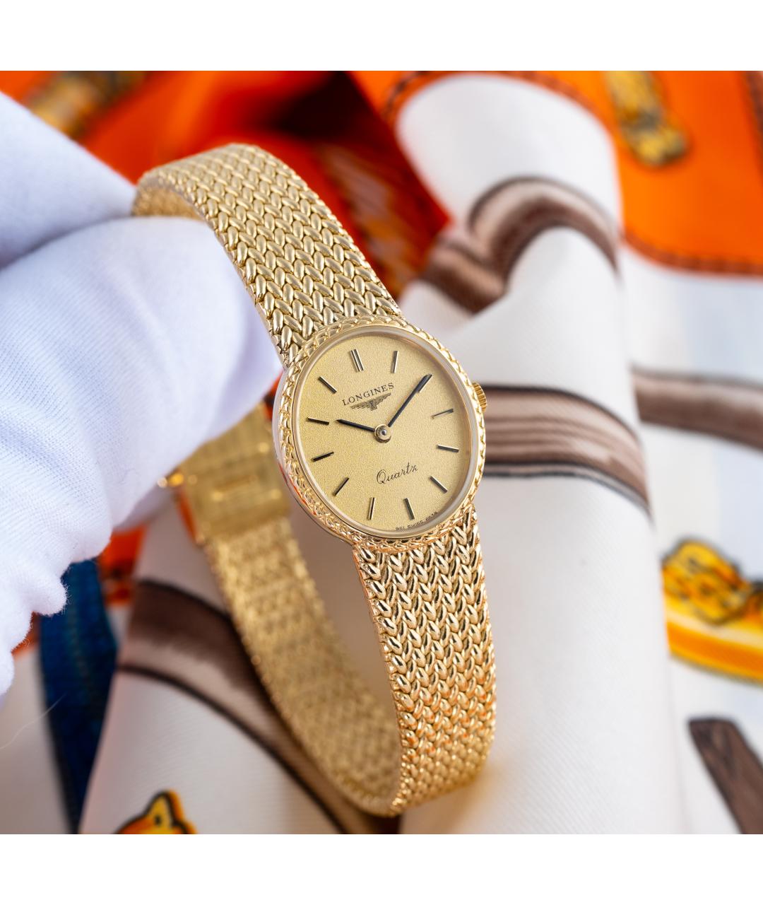 LONGINES Золотые позолоченные часы, фото 2