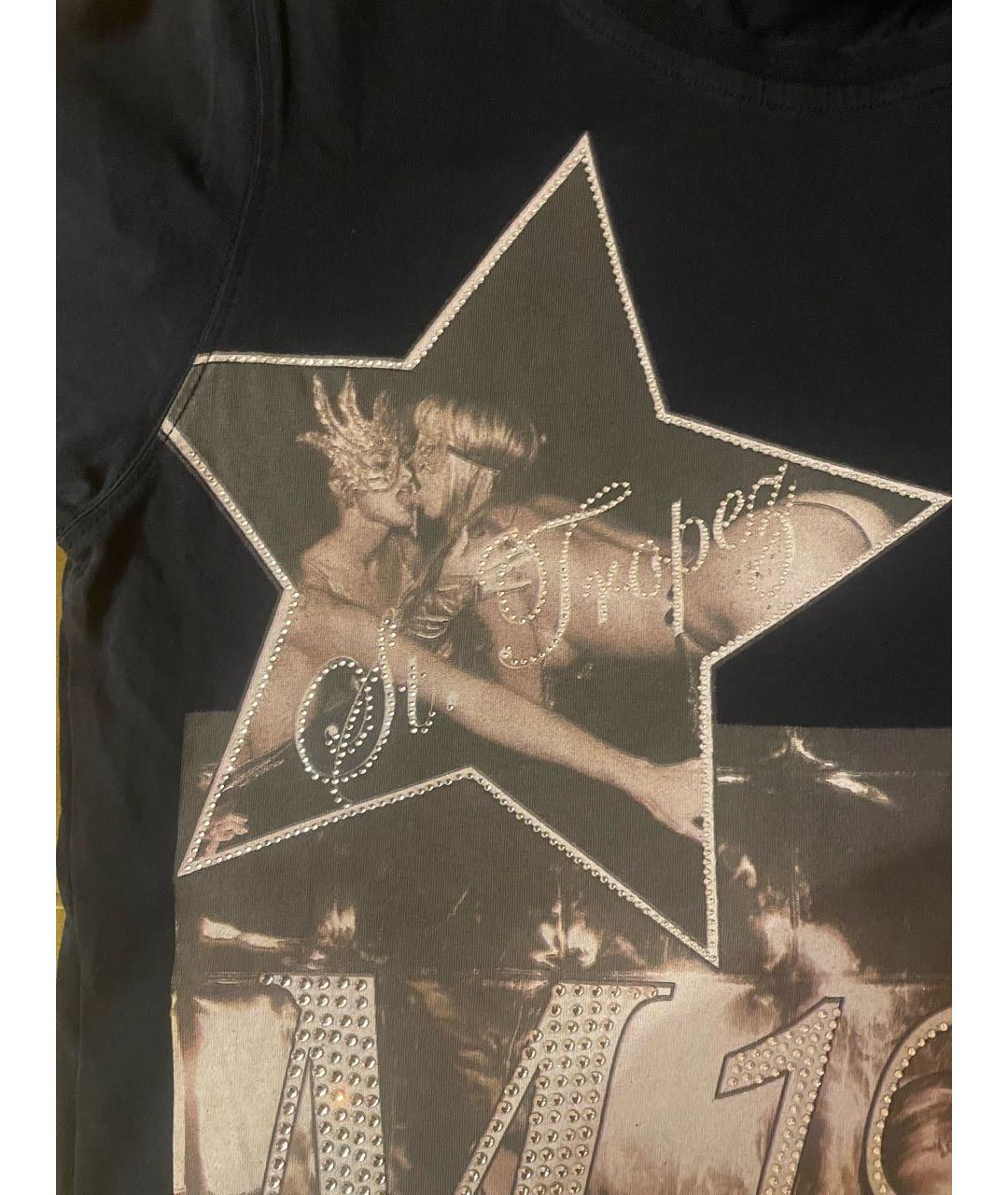 PHILIPP PLEIN Черная хлопковая футболка, фото 2