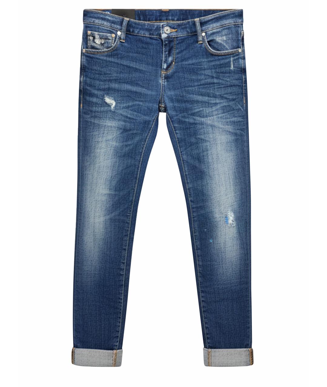 DSQUARED2 Синие хлопковые джинсы слим, фото 3