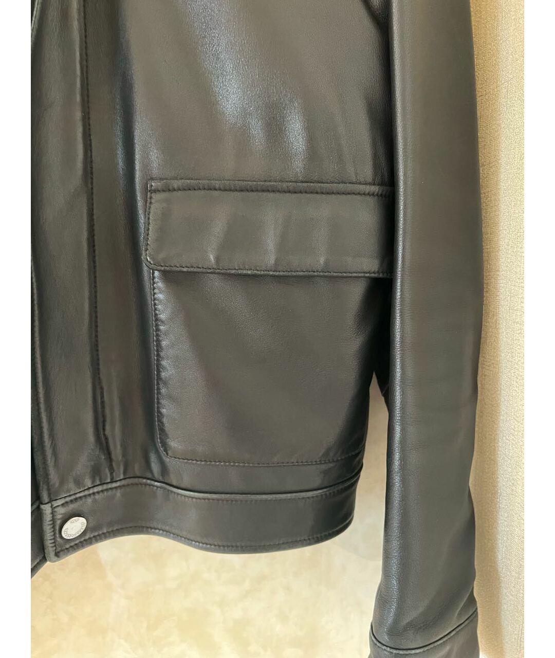 VALENTINO Черная кожаная куртка, фото 4
