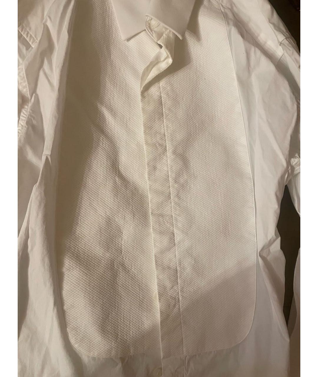 DOLCE&GABBANA Белая хлопковая классическая рубашка, фото 2