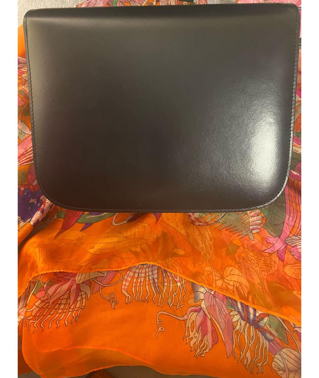 CELINE Черная кожаная сумка через плечо, фото 3