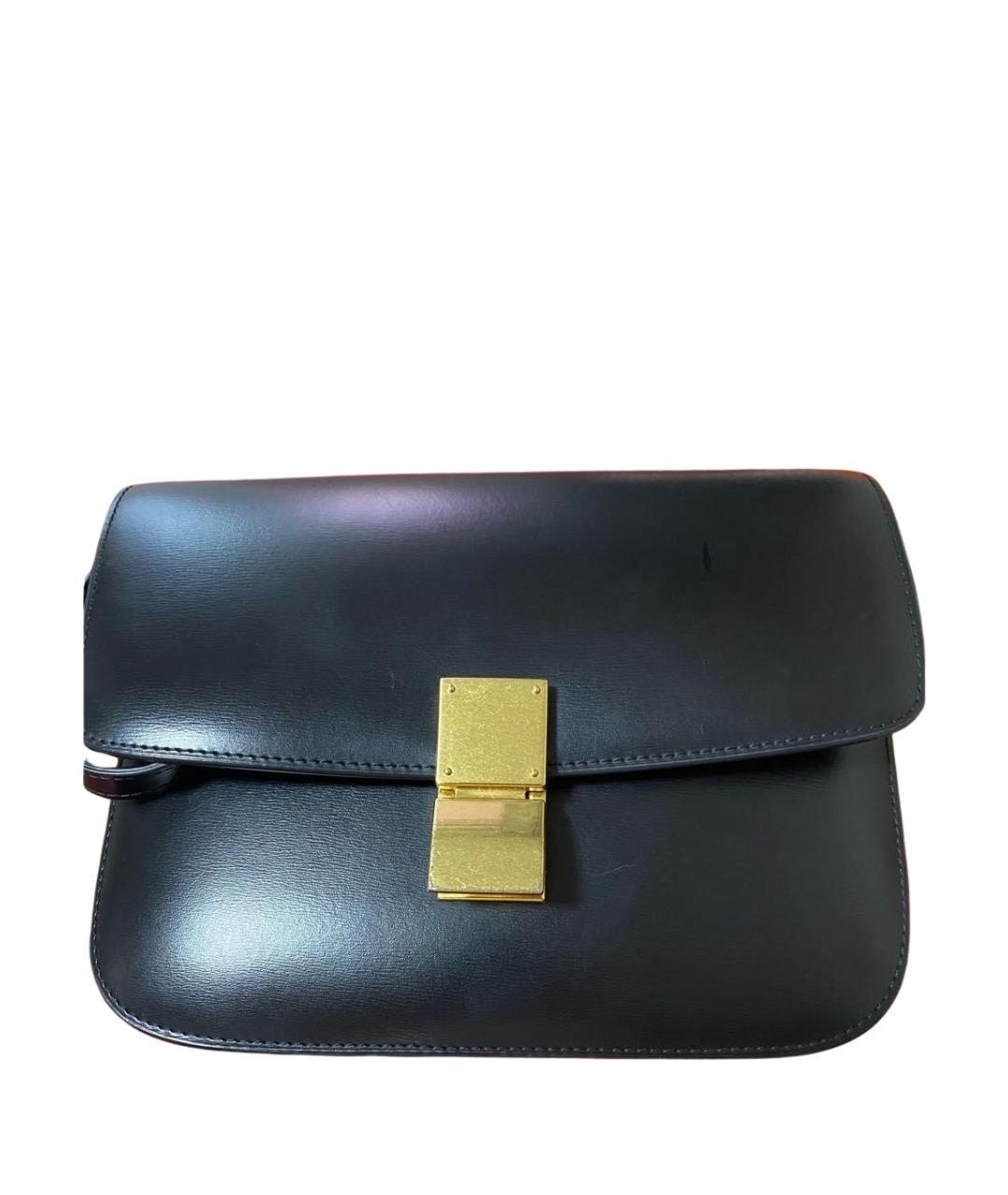 CELINE Черная кожаная сумка через плечо, фото 1