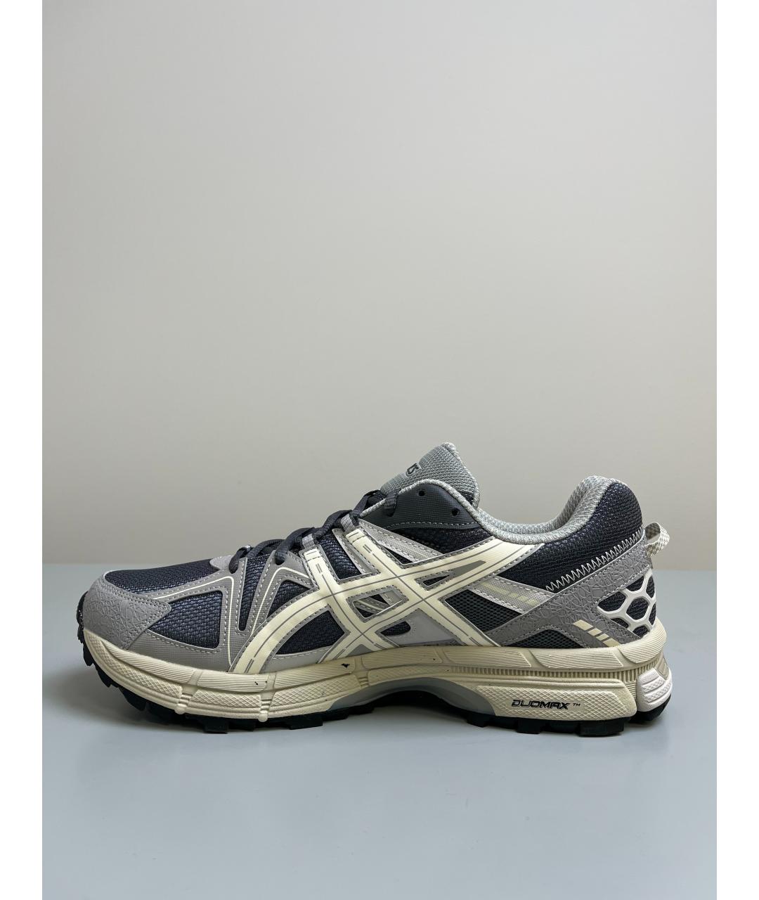 ASICS Серые кожаные низкие кроссовки / кеды, фото 7