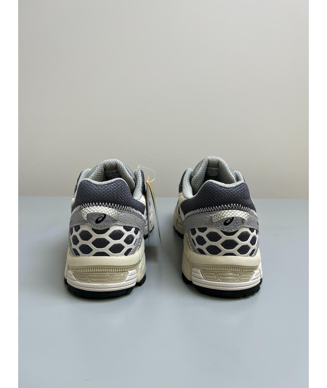 ASICS Серые кожаные низкие кроссовки / кеды, фото 4