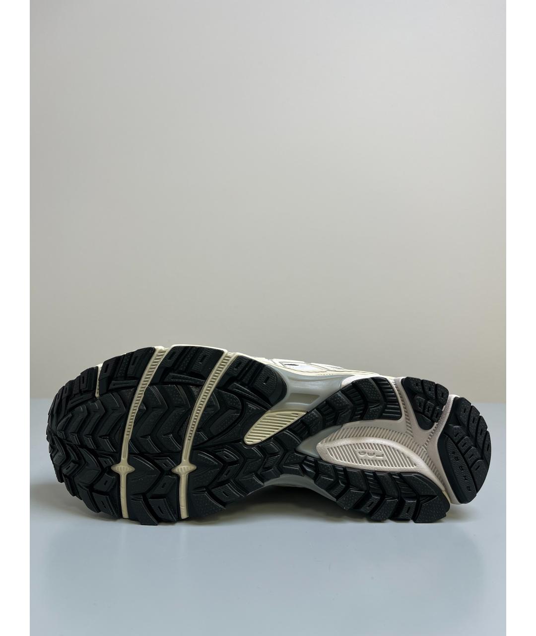 ASICS Серые кожаные низкие кроссовки / кеды, фото 6