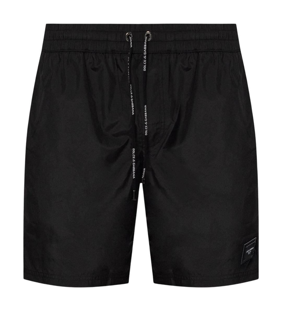 DOLCE&GABBANA Черные полиэстеровые шорты, фото 1
