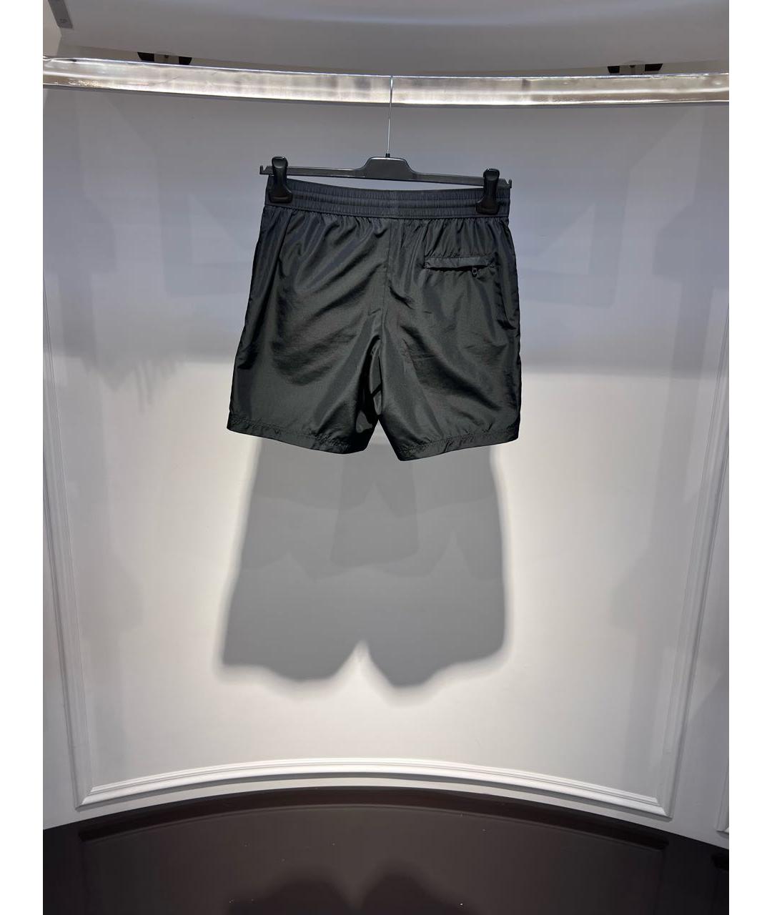 DOLCE&GABBANA Черные полиэстеровые шорты, фото 3