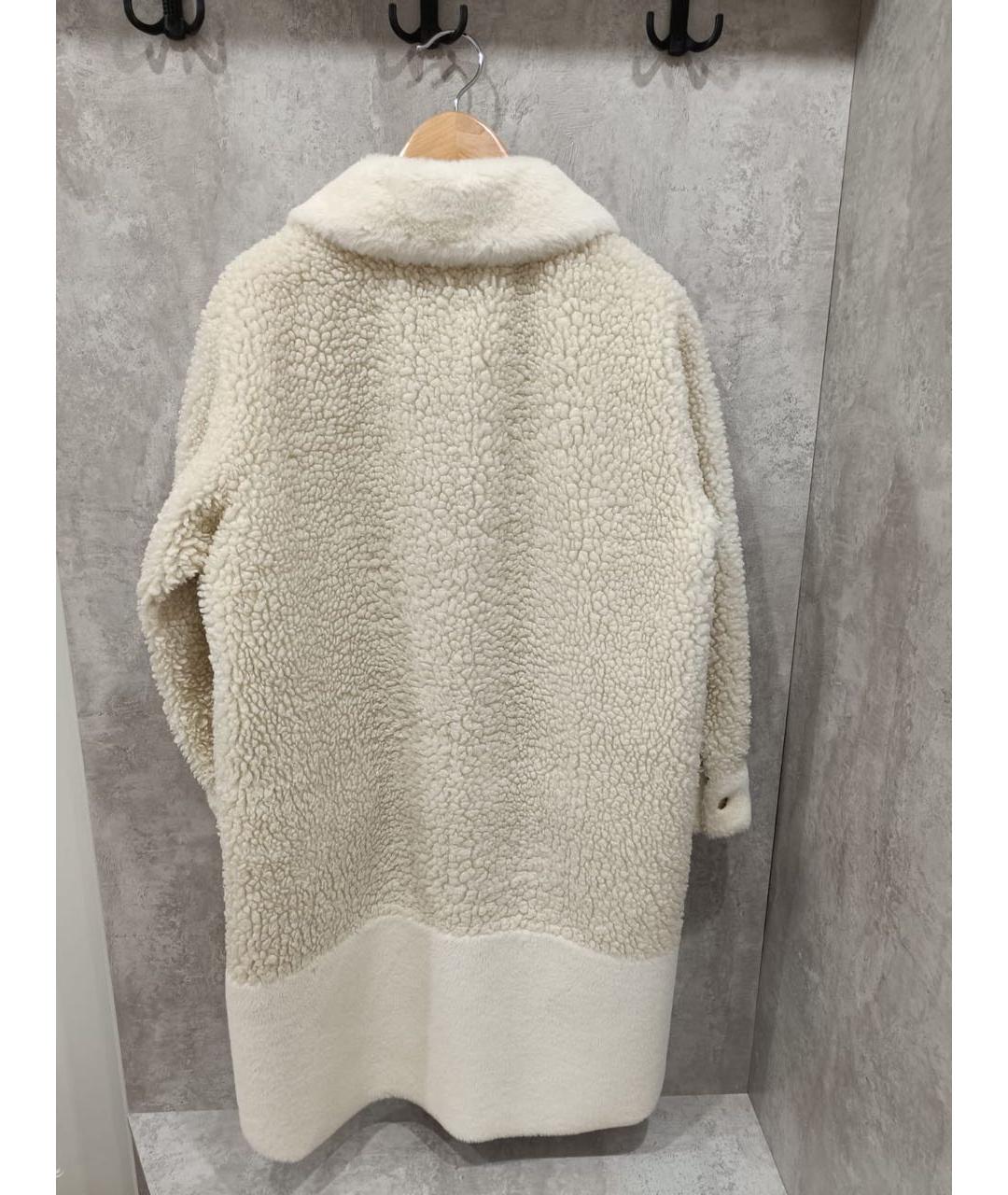 HUGO Бежевая шерстяная дубленка, фото 2