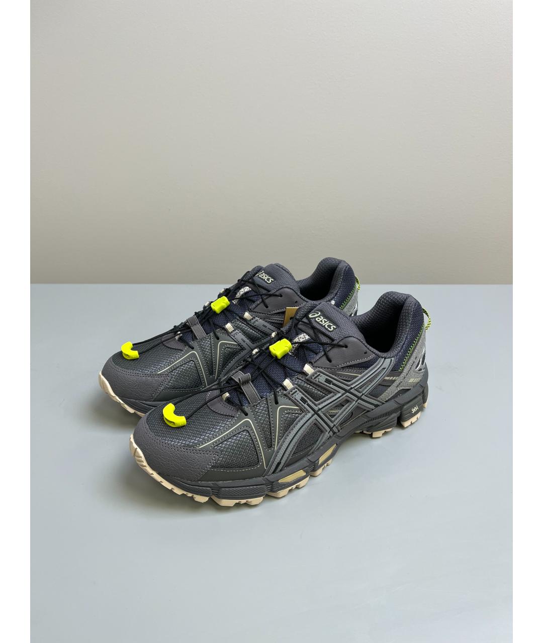 ASICS Серые текстильные низкие кроссовки / кеды, фото 2