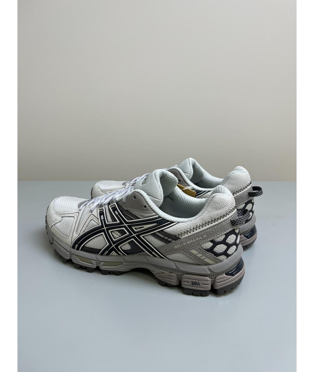 ASICS Серые кожаные низкие кроссовки / кеды, фото 3