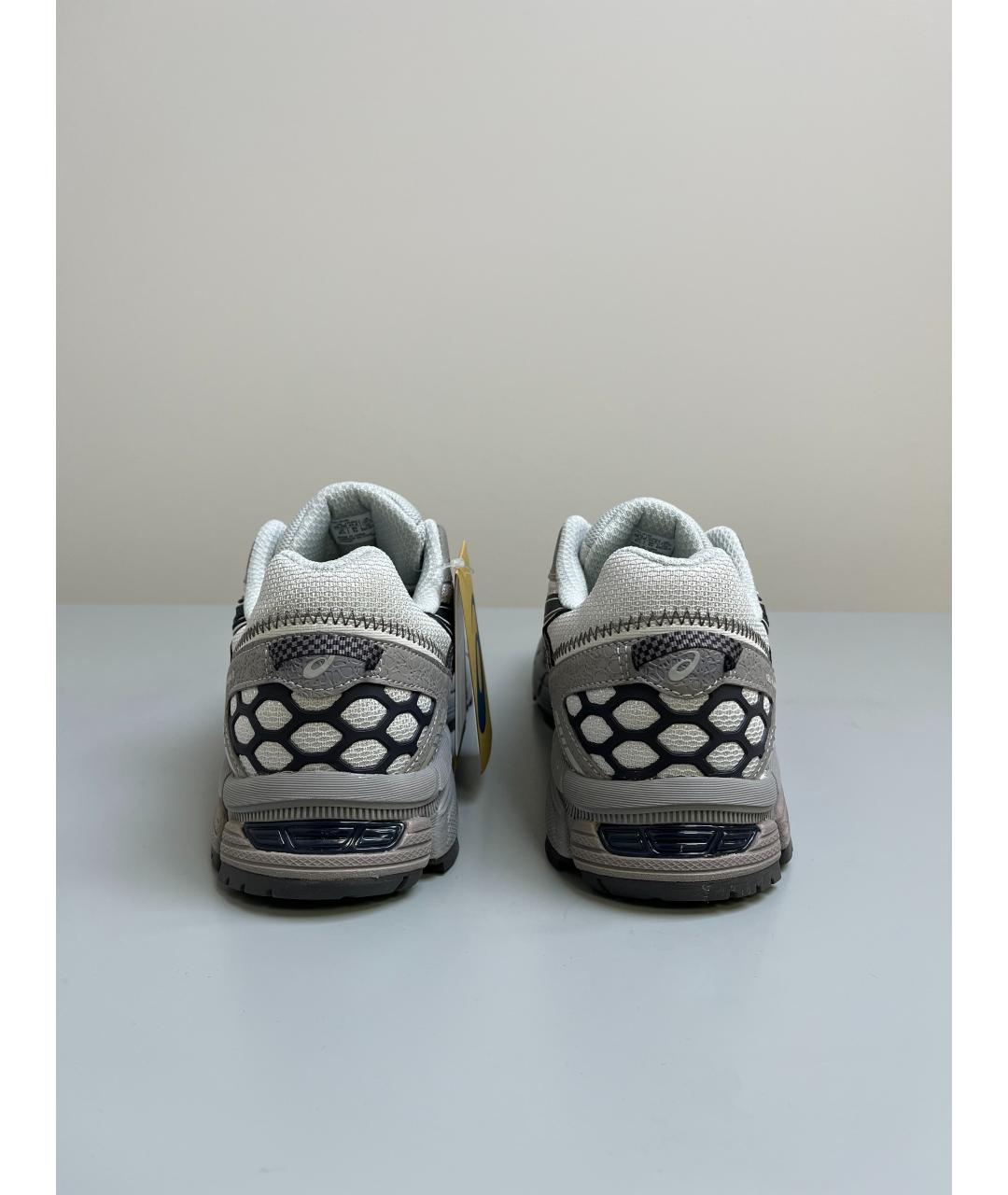 ASICS Серые кожаные низкие кроссовки / кеды, фото 4