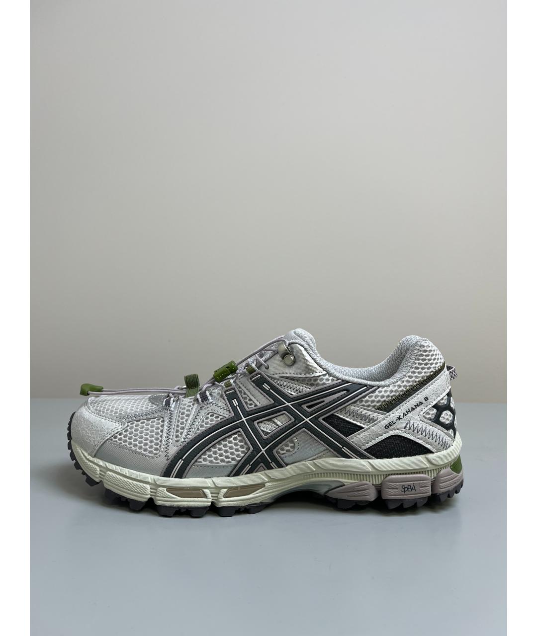 ASICS Серые текстильные низкие кроссовки / кеды, фото 5