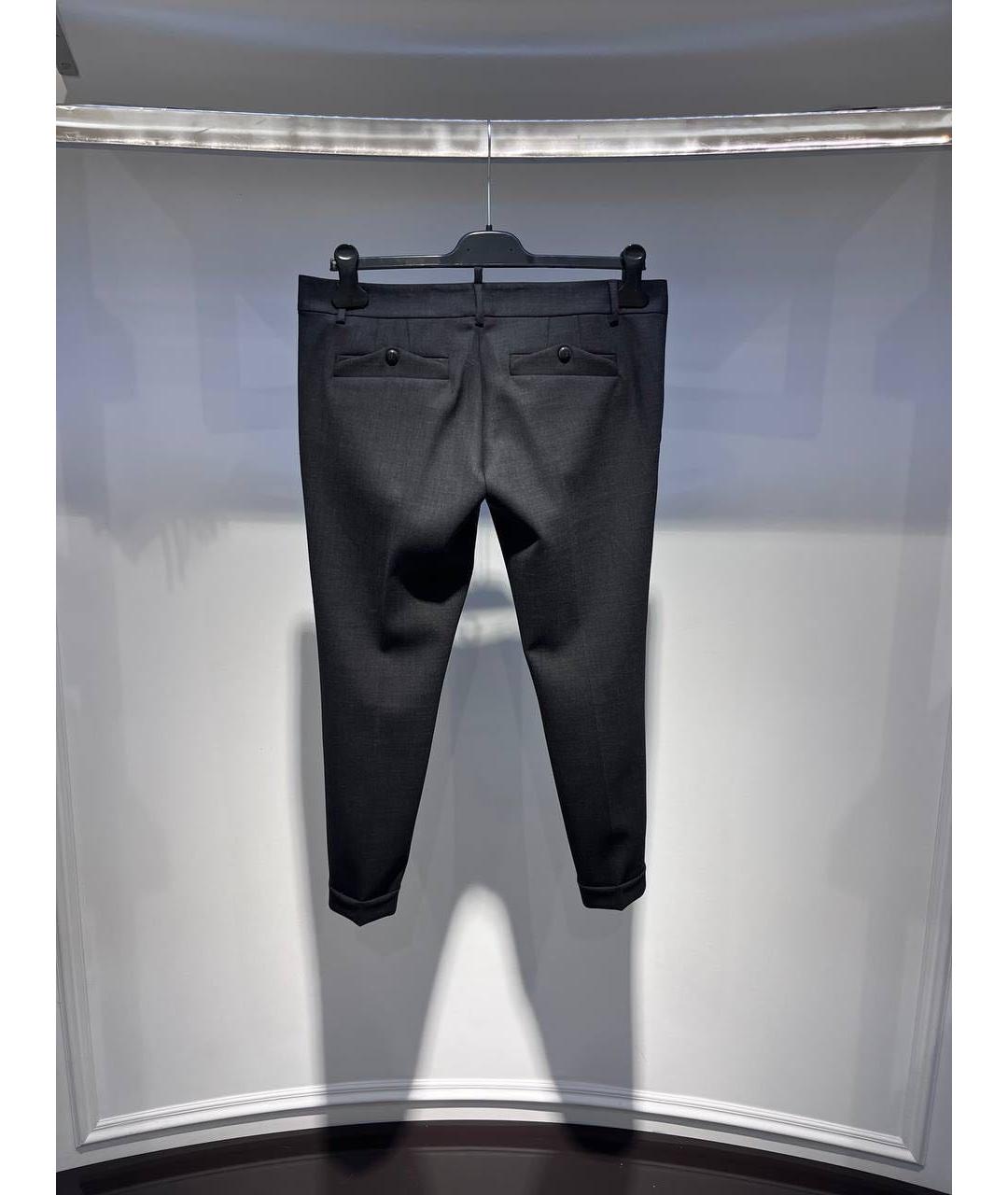 DSQUARED2 Серые брюки узкие, фото 2