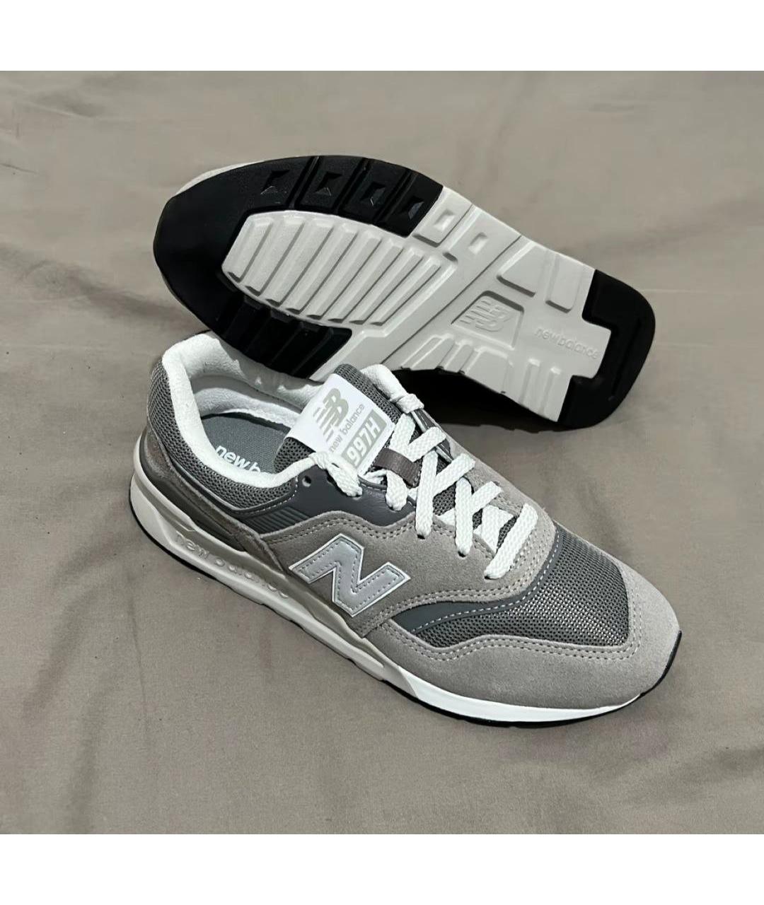 NEW BALANCE Серые замшевые кроссовки, фото 6