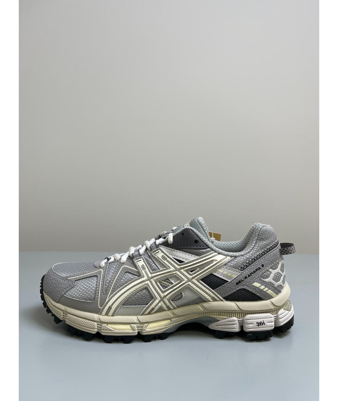 ASICS Серые текстильные кроссовки, фото 5