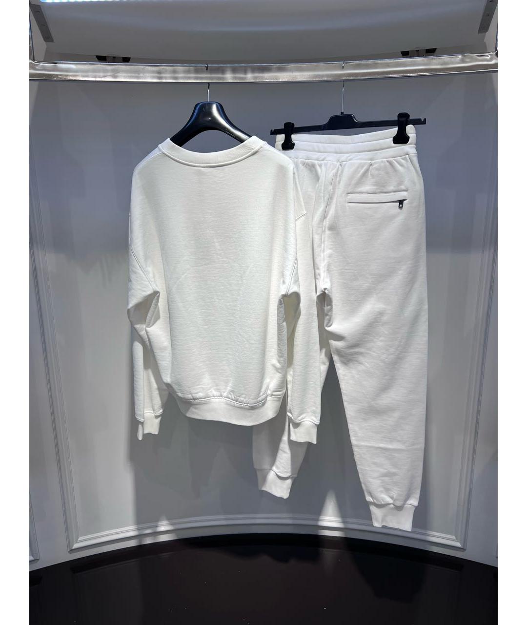 DOLCE&GABBANA Белый хлопковый спортивный костюм, фото 2