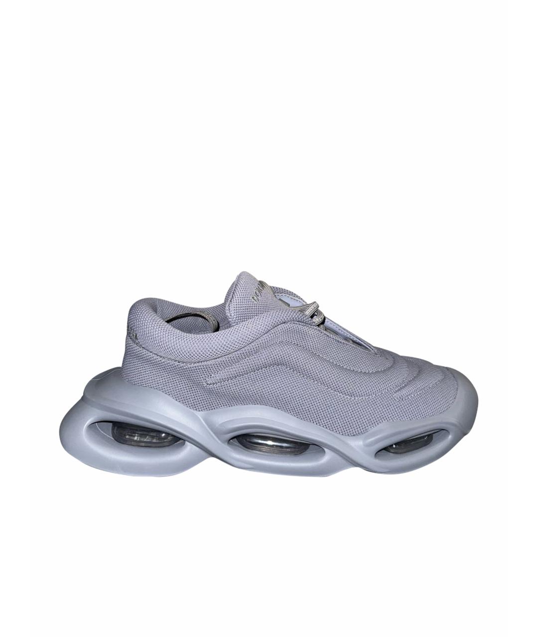 DOLCE&GABBANA Серые низкие кроссовки / кеды, фото 1