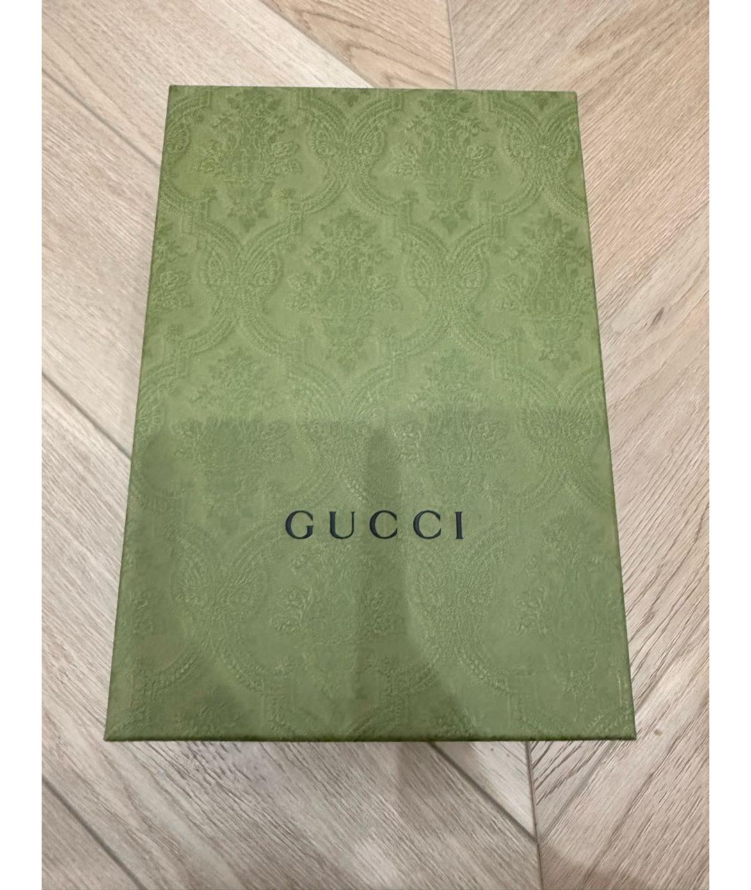 GUCCI KIDS Черные кожаные кеды, фото 6