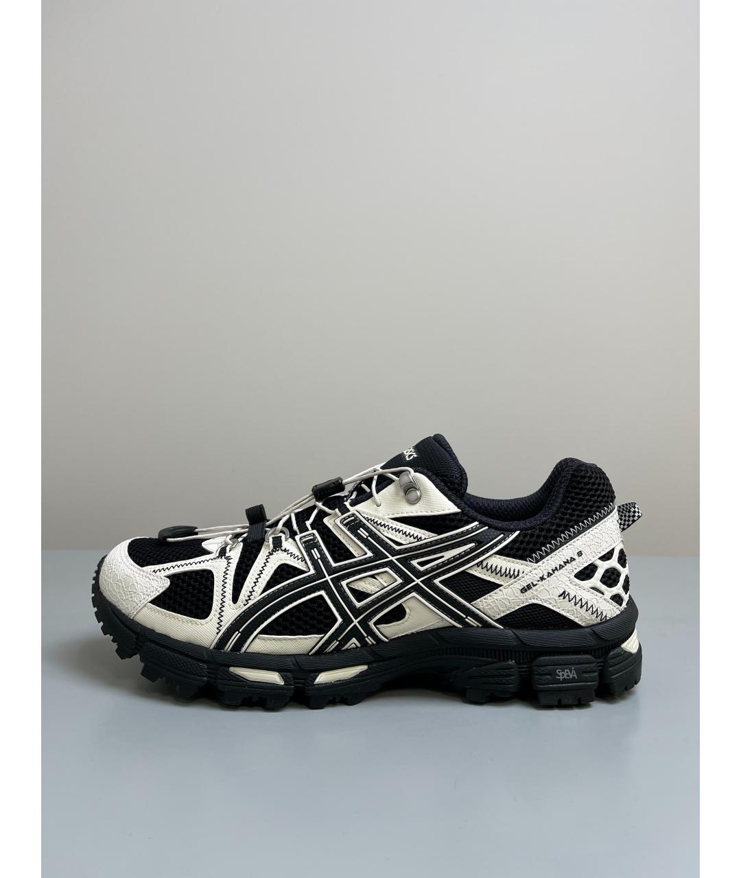 ASICS Белые текстильные низкие кроссовки / кеды, фото 5