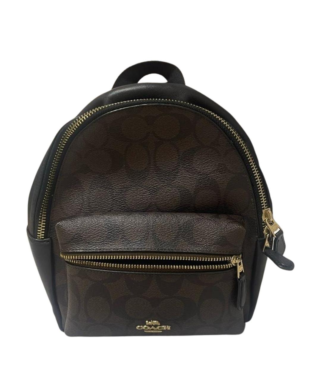 COACH Коричневый кожаный рюкзак, фото 1