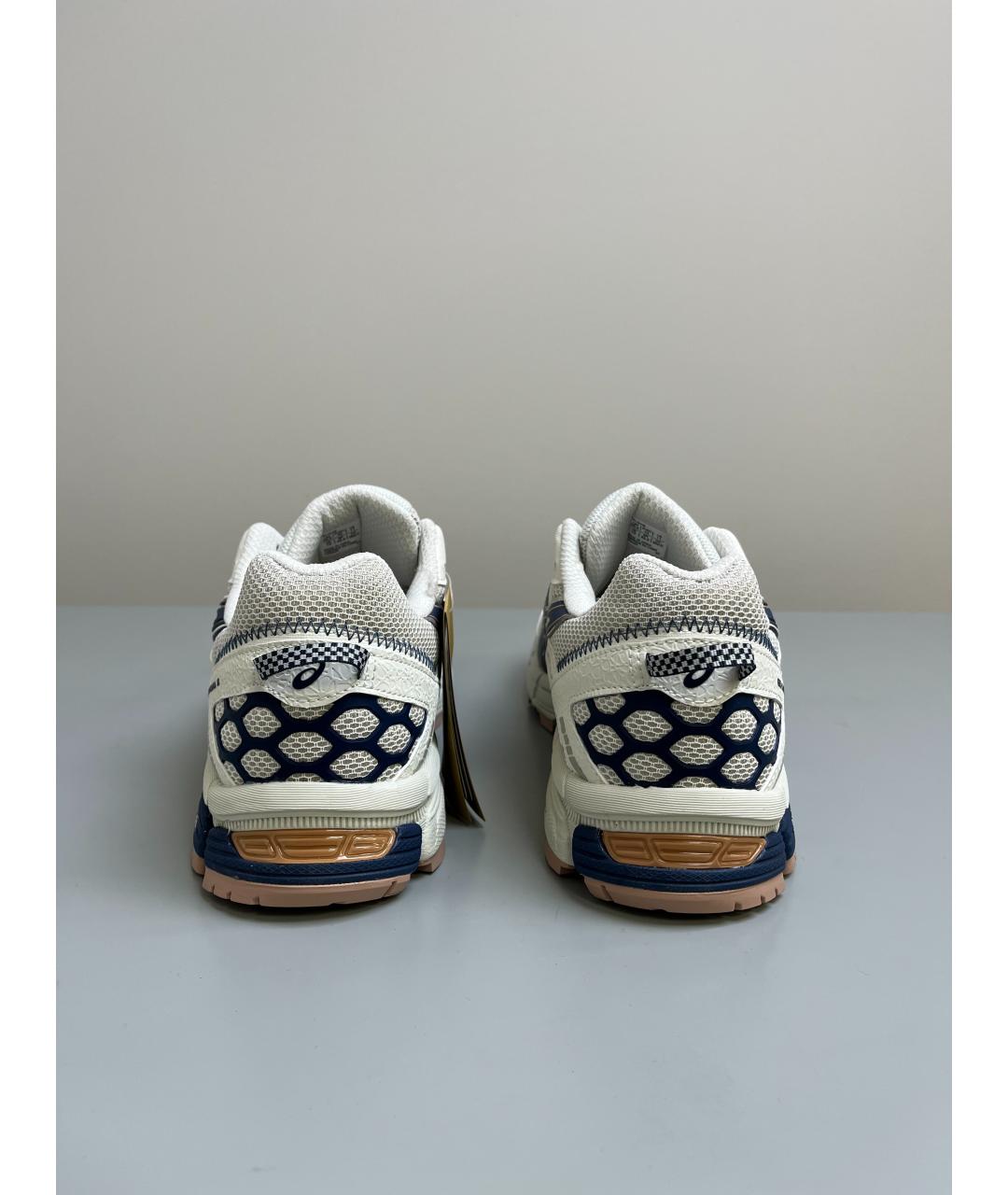 ASICS Белые текстильные низкие кроссовки / кеды, фото 4