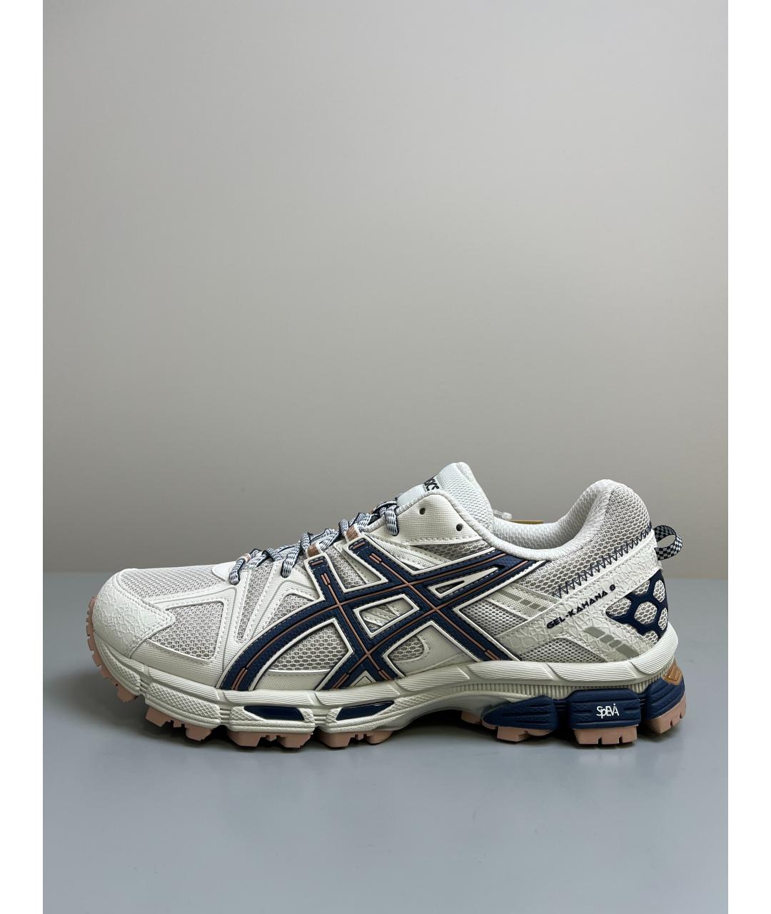 ASICS Белые текстильные низкие кроссовки / кеды, фото 5