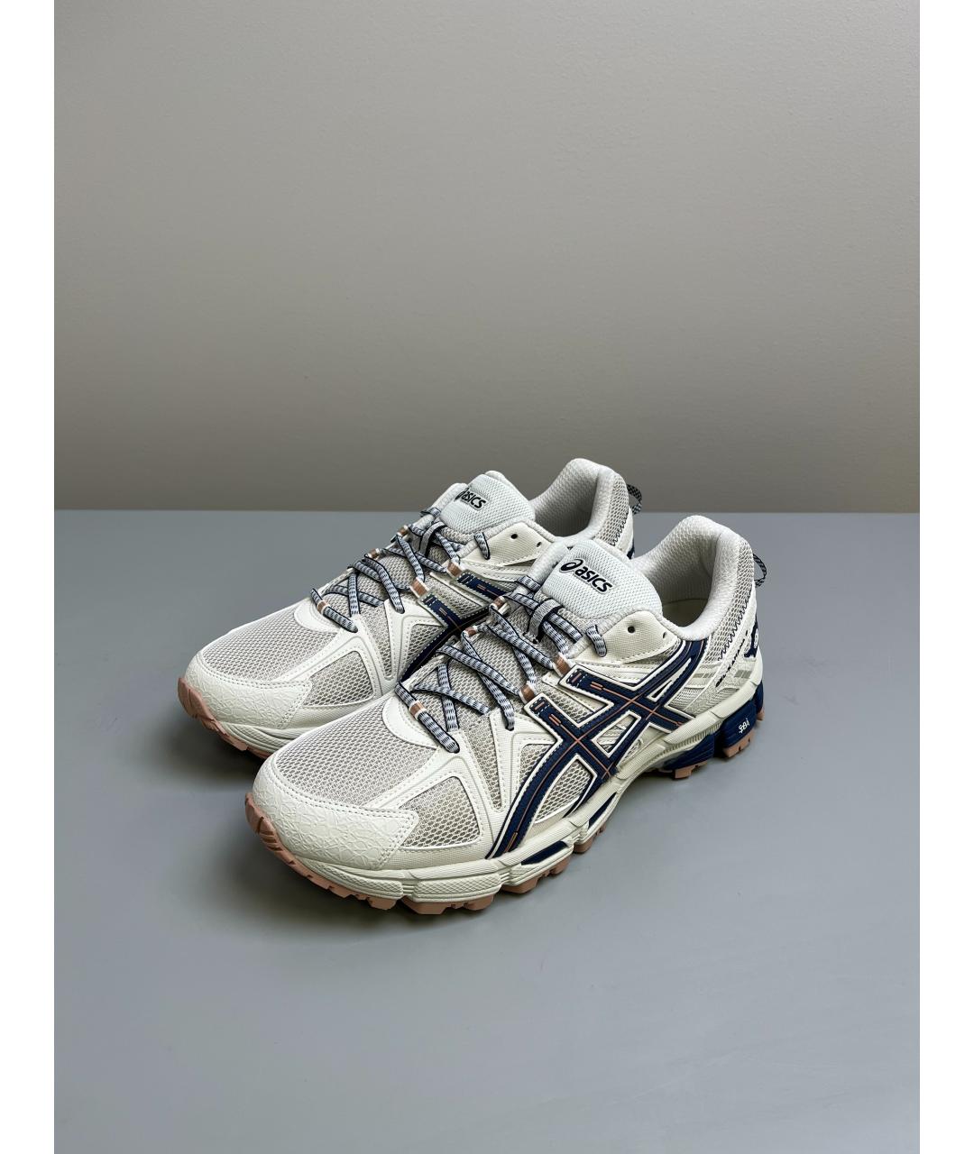ASICS Белые текстильные низкие кроссовки / кеды, фото 2