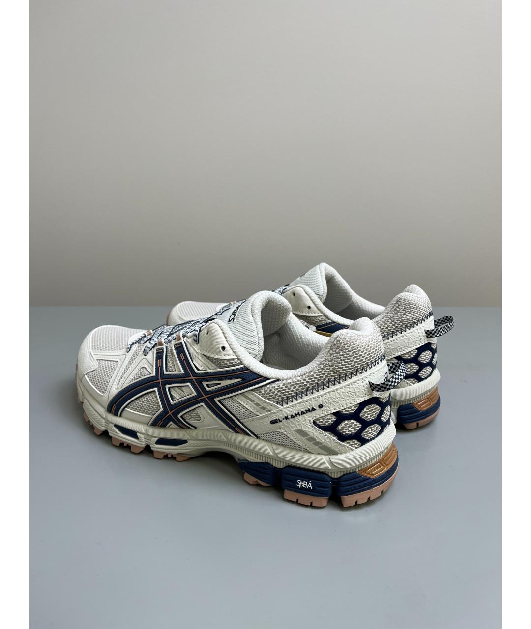 ASICS Белые текстильные низкие кроссовки / кеды, фото 3