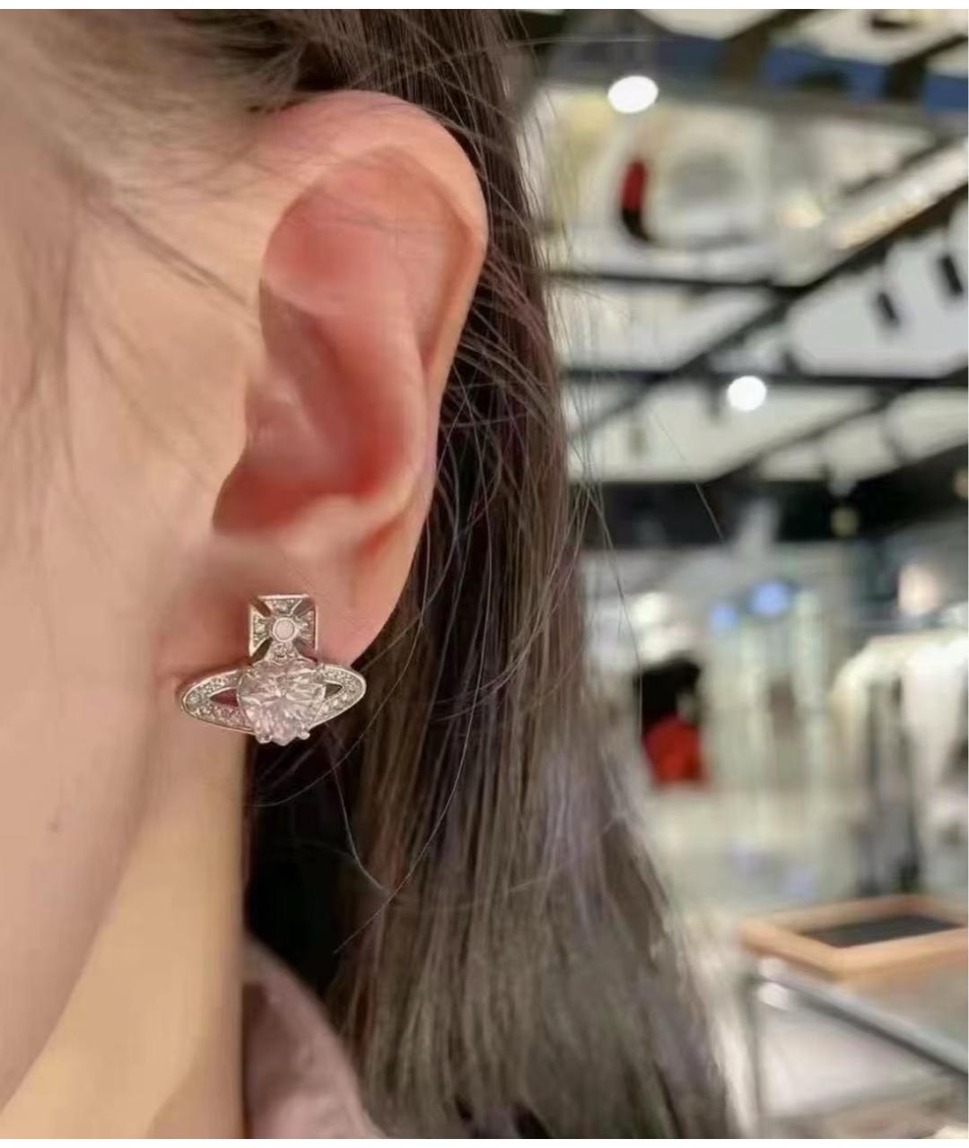 VIVIENNE WESTWOOD Серебряные металлические серьги, фото 2