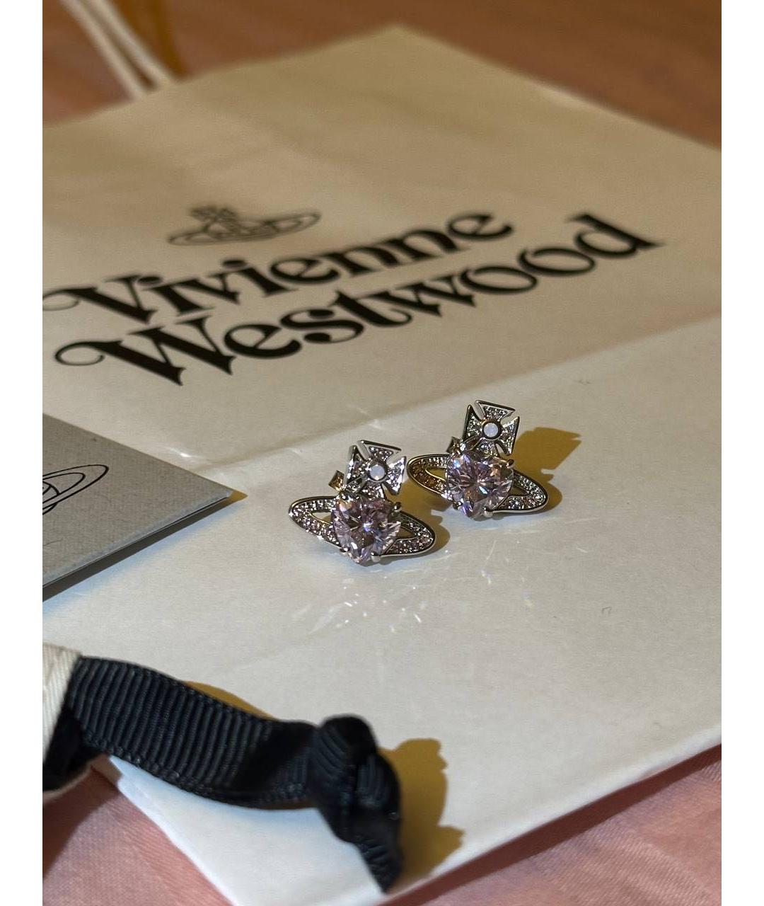 VIVIENNE WESTWOOD Серебряные металлические серьги, фото 5