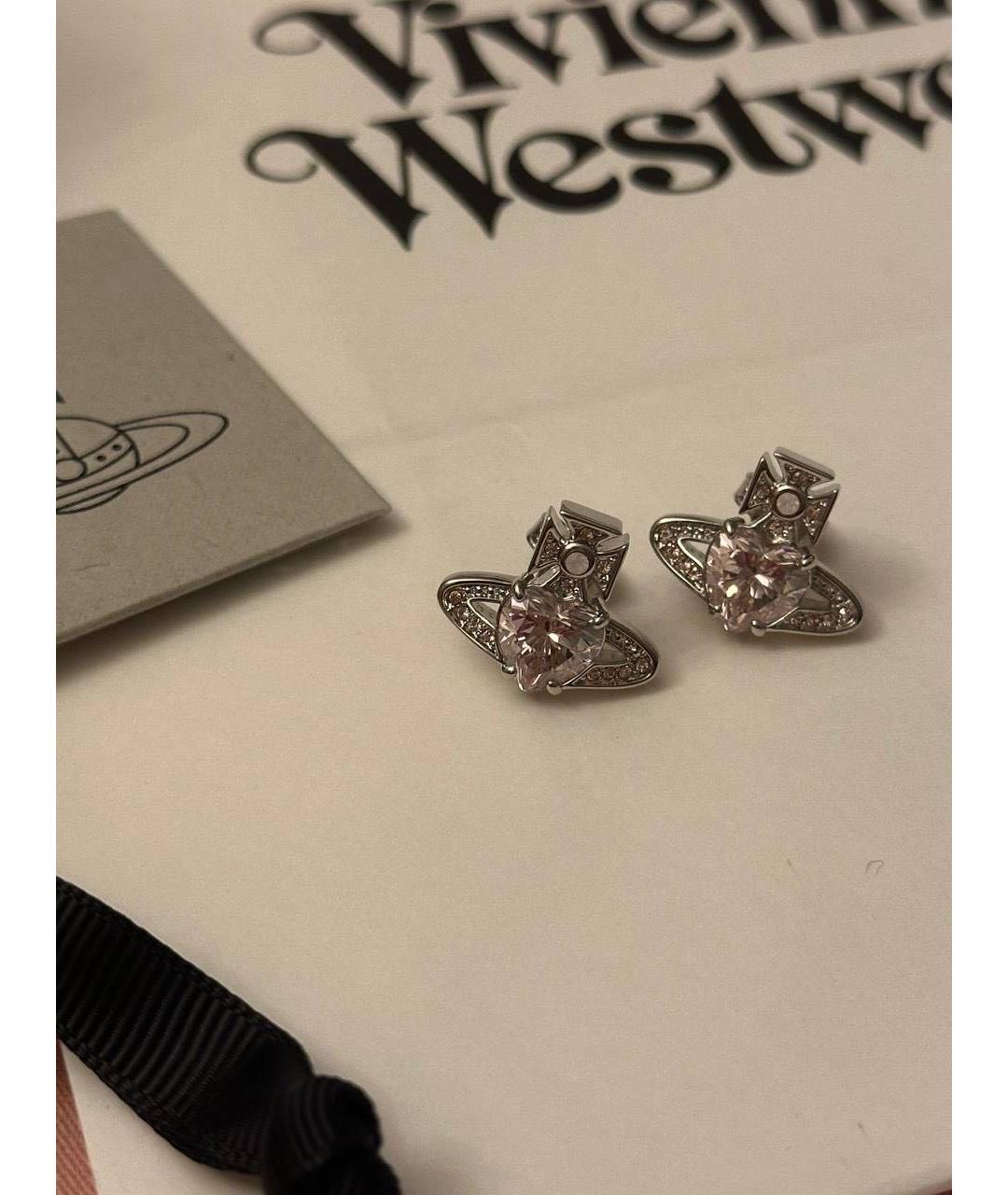 VIVIENNE WESTWOOD Серебряные металлические серьги, фото 4