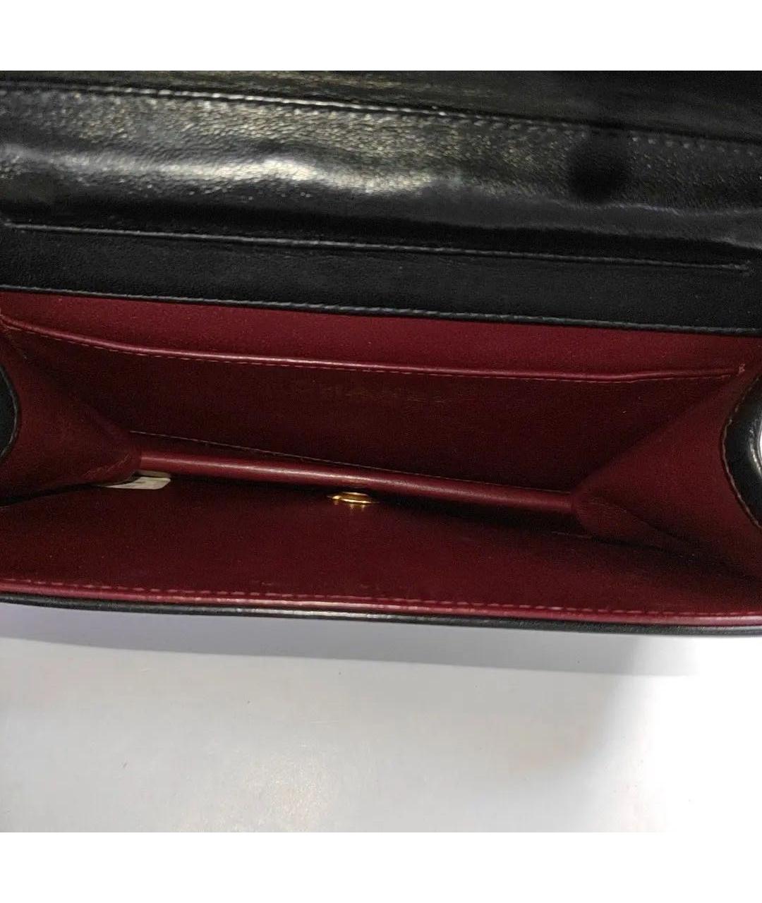 CHANEL Черная кожаная сумка через плечо, фото 3